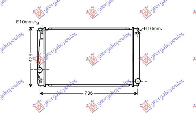 HLADNJAK MOTORA 2.0I VVTI (MAN/AUTO) (+/-AC) (673x415) (VALEO)