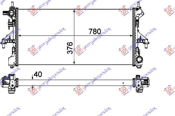 RAD. 2.0 JTD + A/C (78x37.6x4.0)