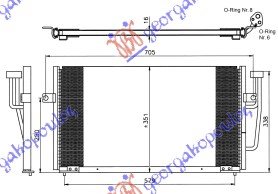 CONDENSER 1,9 T.D (610x350x16)