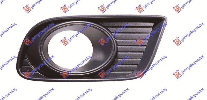 FR. BUMPER SIDE GRILLE 08- (W/F.L.HOLE)