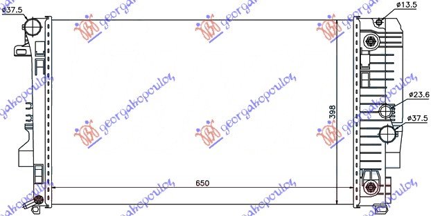 RADIATOR PETROL-DIESEL (65x39.8) AUTO