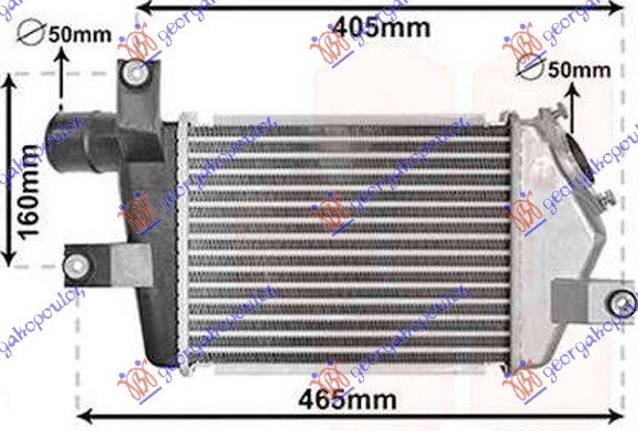 RADIATOR INTERC. 2.5TD (275x204x50)