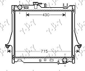 RADIATOR (47,5x59x2,5)A/T. 2.5-3.0DiTD