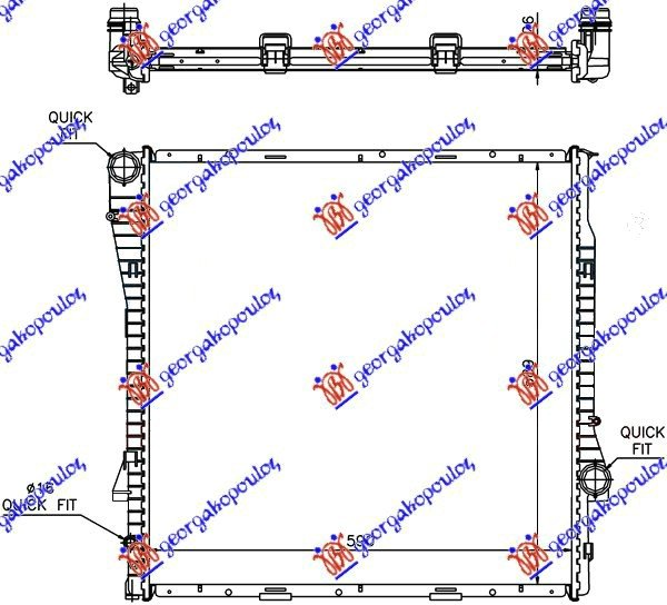 RAD. 3.0 BZ/DS AUTO (59x60x2.4)