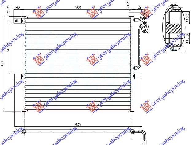 CONDENSER  2,0-2,5-3,0  (52.5x47,2)