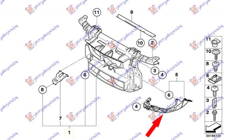 HEAD LAMP PANEL PLASTIC