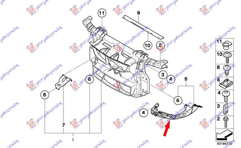 HEAD LAMP PANEL PLASTIC