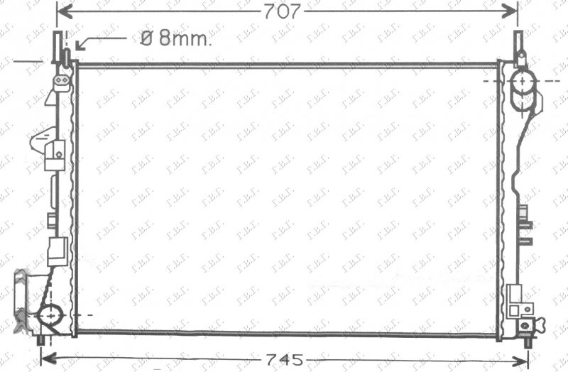 RAD1.6-18I 16V+/-AC(65x40,5)Z16XE-Z18XE