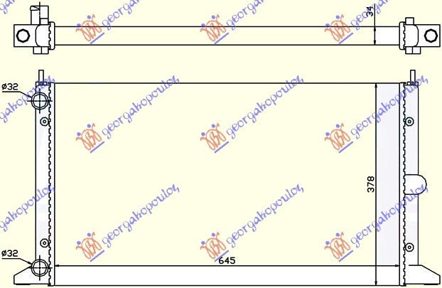 HLAD MOTORA 2.0 i-18V (64.5x37.8) -00