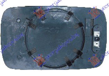 DOOR MIRROR GLASS BLUE HEATED