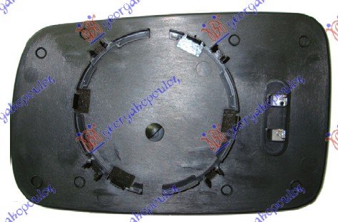 DOOR MIRROR GLASS BLUE HEATED