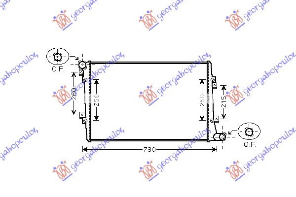 RADIATOR 1.9-2.0 Tdi DIESEL (650x400)