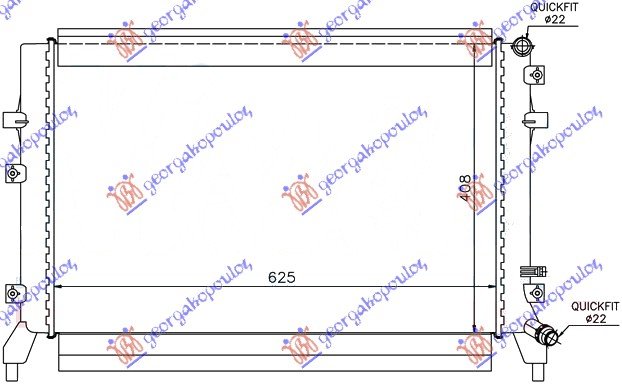 ADD. RAD. 1.2 TFSi - 1.6 TDi (65x98x3.2)