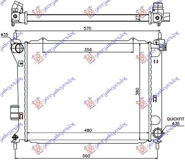 RAD. 1.4-1.6 CRDi MAN. DSL (480x380x26