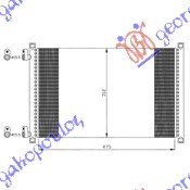 CONDENSER 130 1,8i-16V-1,9D/JTD(48,8x31)