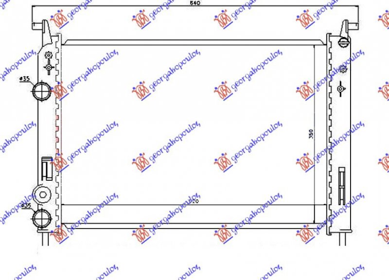 HLAD MOTORA 1.2 BENZIN (52x37.7x23) 00-