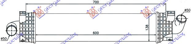 RAD.INT.1,6-1,8-2,0TDCi-2,5PE.(60x128x50