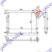 RAD1.4-1.6-2.0 16V +/-A/C(60x45.5x14)