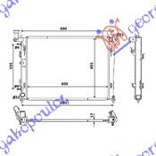 RADIATOR 1,4-1,6-2,0 16V(60x45,5x14)AUTO