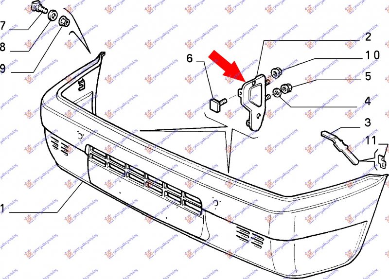 FRONT BUMPER STAY