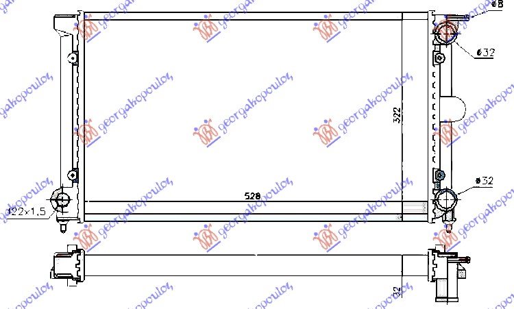 HL.MOTORA BEN-DIZ +A/C(52.5x32x3.4) VAL