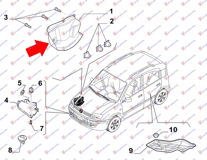 ALTENATOR PLASTIC COVER