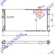 RADIATOR 2,0i 16V-1,9TDi (63x32)