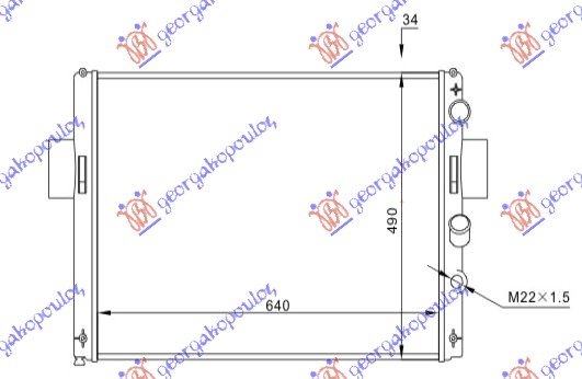 RAD. 2,5D-2,8TDi+A/C(64,2x48,8x34)T.VALE