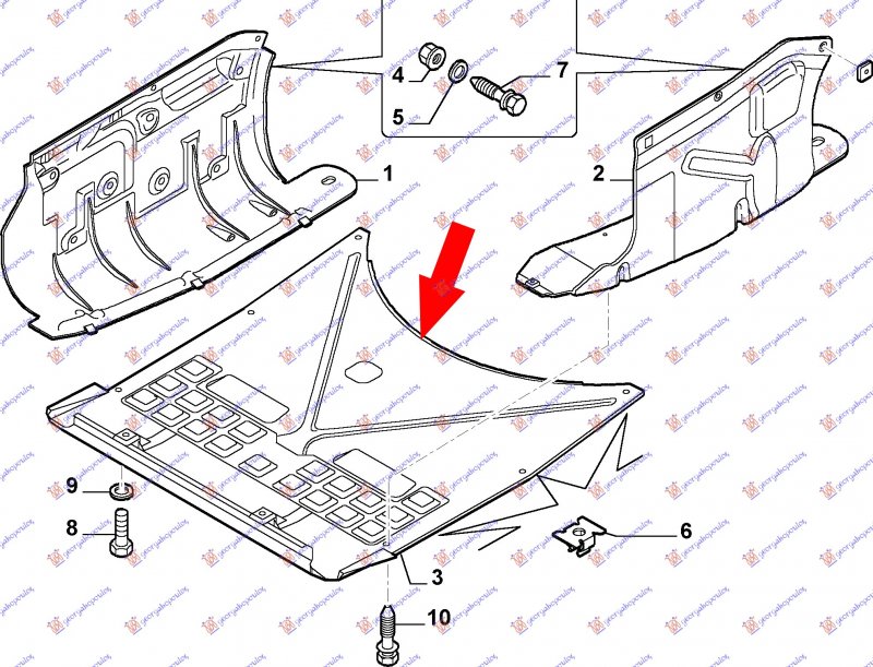 FRONT COVER ENGINE PLASTIC