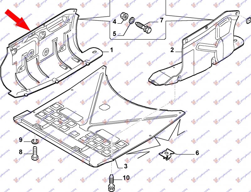 FRONT COVER ENGINE PLASTIC