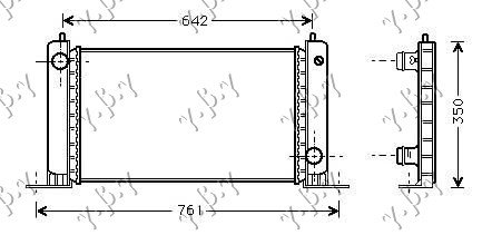 RADIATOR 1.4-1.6i 16V +/-A/C (58x31)