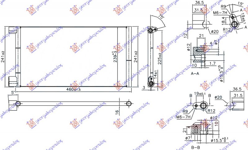 CONDENSER 1.1i8V (41,4x24x1,8)