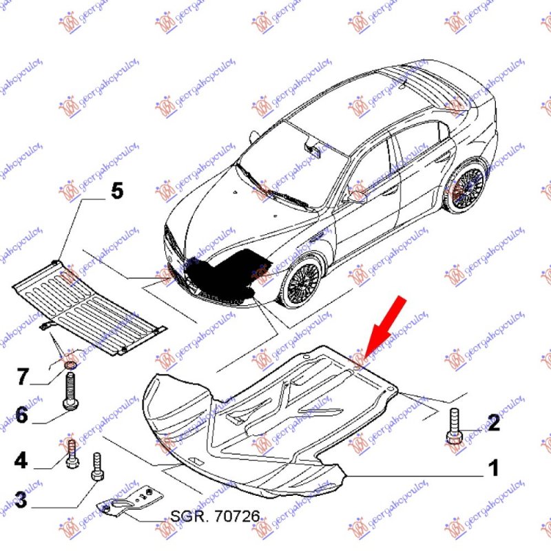 UNDER ENGINE COVER PLASTIC PETROL