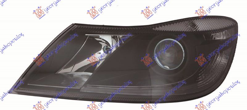 HEAD LAMP EL. (W/O LOGO)BLACK (E)