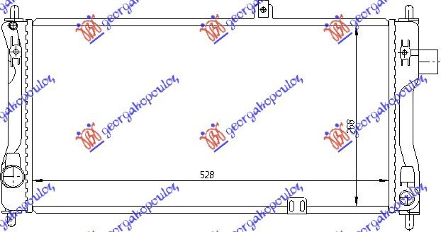 RADIATOR 1,3CC  (53x28,5)