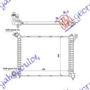 RADIATOR 1.4 T.D. (45.5x36.6x24)