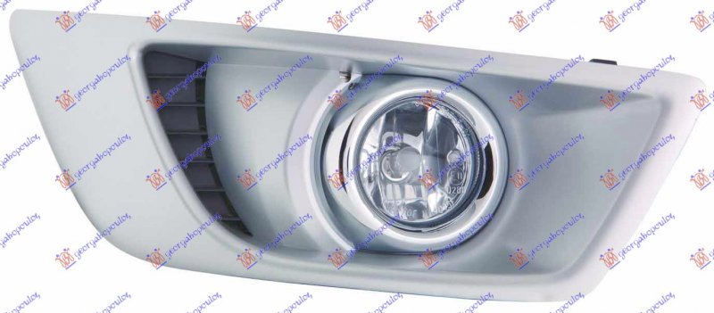 FOG LAMP (H8) ROUND SILVER FRAME (E)