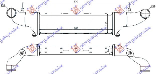 RAD.INT.2,0i-16V COM.-2,2CDi-2,5TDi43x11