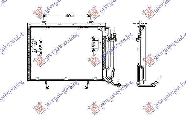 CONDENSER 2.2D16V CDi (54.5x41x1.6)