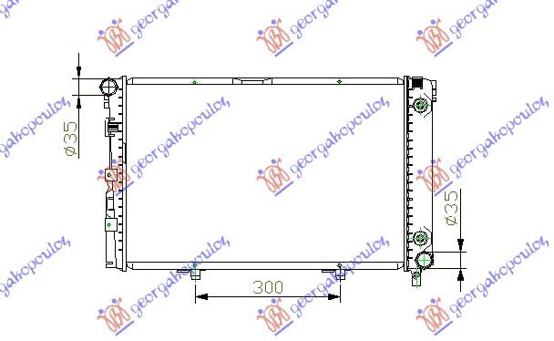 RADIATOR  2.0 BEN/DSL MANUAL +A/C (57x37