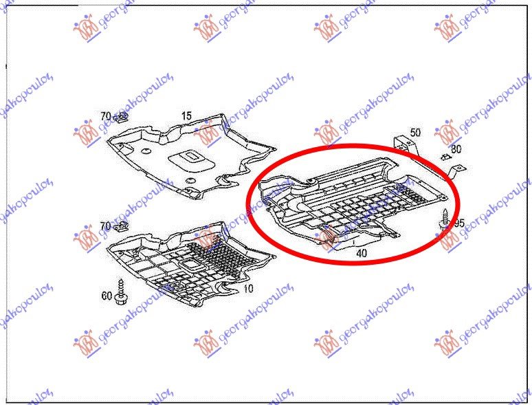 UNDER GEARBOX PLASTIC COVER DIESEL