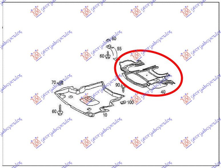 UNDER GEARBOX PLASTIC COVER PETROL