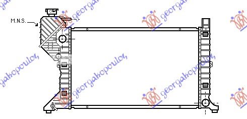 RADIATOR 00- CDI MAN. +/- A/C (68x40,8)