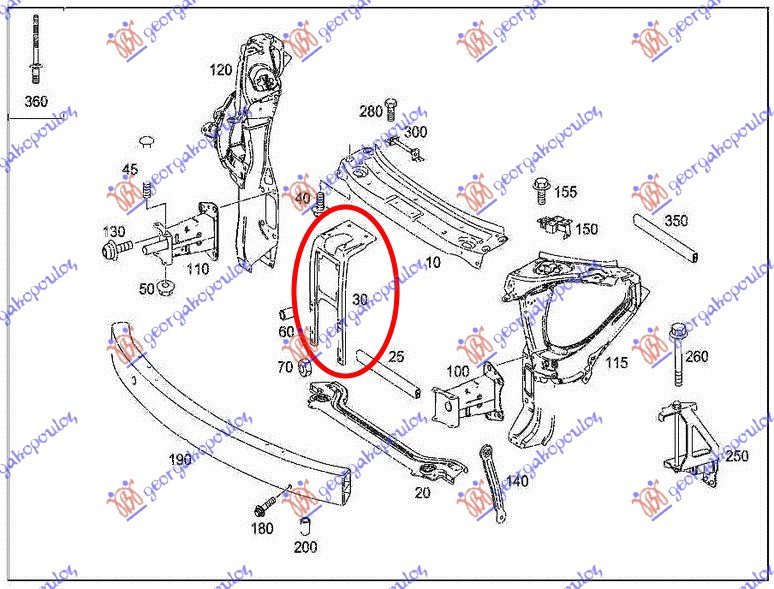 FRONT PANEL CENTRAL BAR