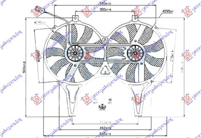 VENTILAT.KLIME KOMPL.BENZ/DIZ(DUPLI)2PIN