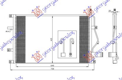 CONDENSER PETROL-DSL (63,5x43)