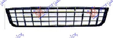FR. BUMPER CENTER GRILLE BLACK W/CHROME