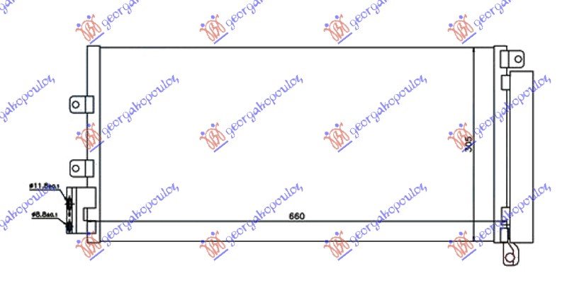 CONDENSER 1,4i TURBO 1,3-1,6JTD (63x30)