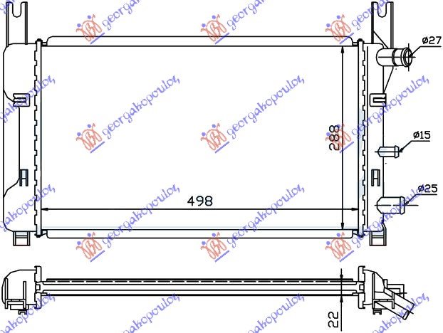 RADIATOR 1,0 -1,1 -1,3 (50x30)