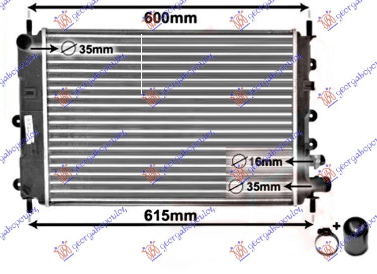 RAD1.4-1.6-1.8 16V-1.8D+/-A/C(52,5x36,5)